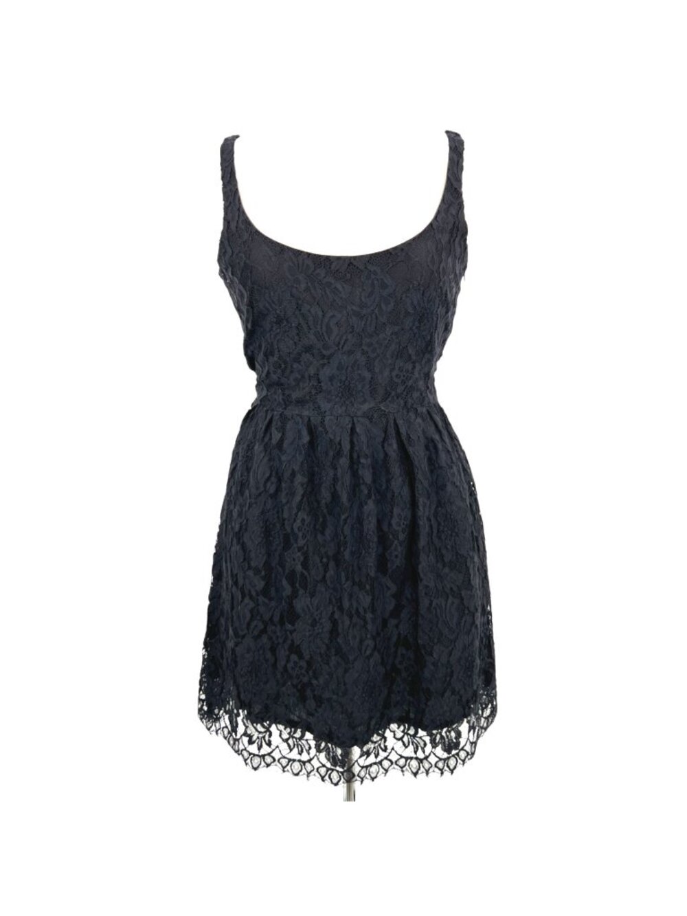 BB Dakota Black Lace Sleeveless Fit and Flare Dress Whimsygoth Coquette Size 10